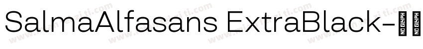 SalmaAlfasans ExtraBlack字体转换